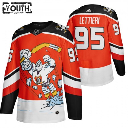 Anaheim Ducks Hockeydrakt Vinni Lettieri 95 2020-2021 Reverse Retro Tredje Authentic - Barn